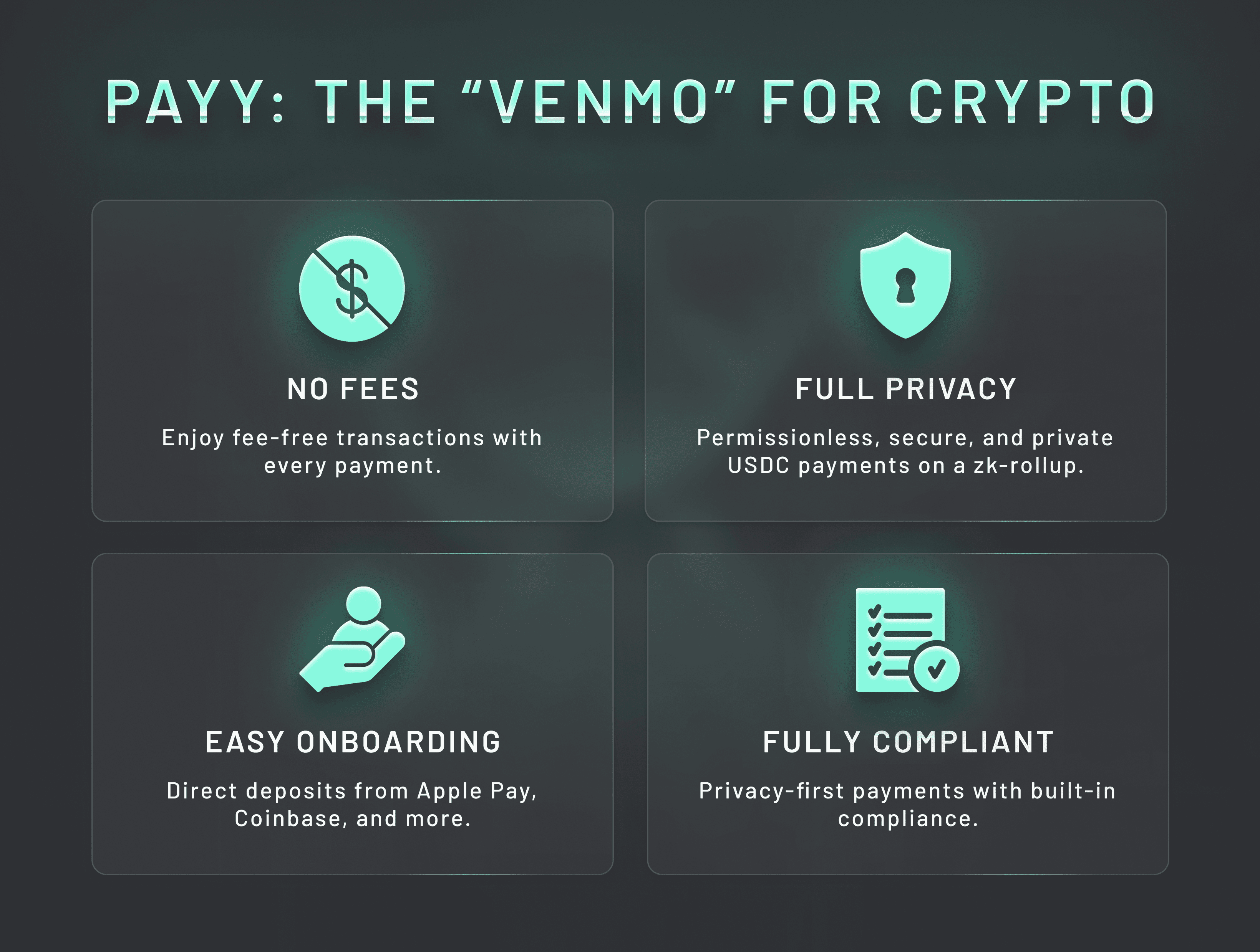 Payy: The "Venmo" for Crypto Payy is the “Venmo” for crypto.
