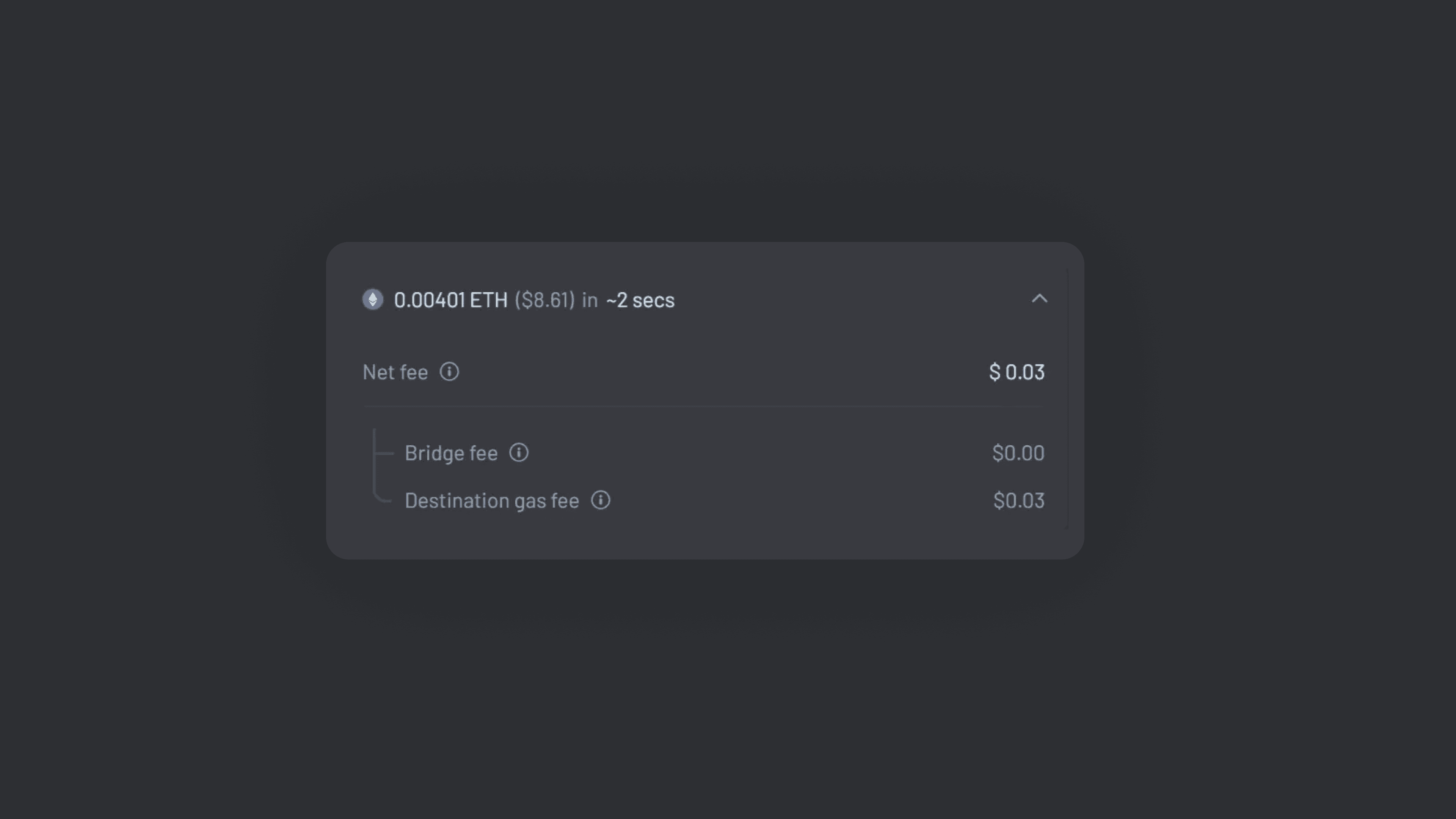 Across ZKsync: Bridging Fees