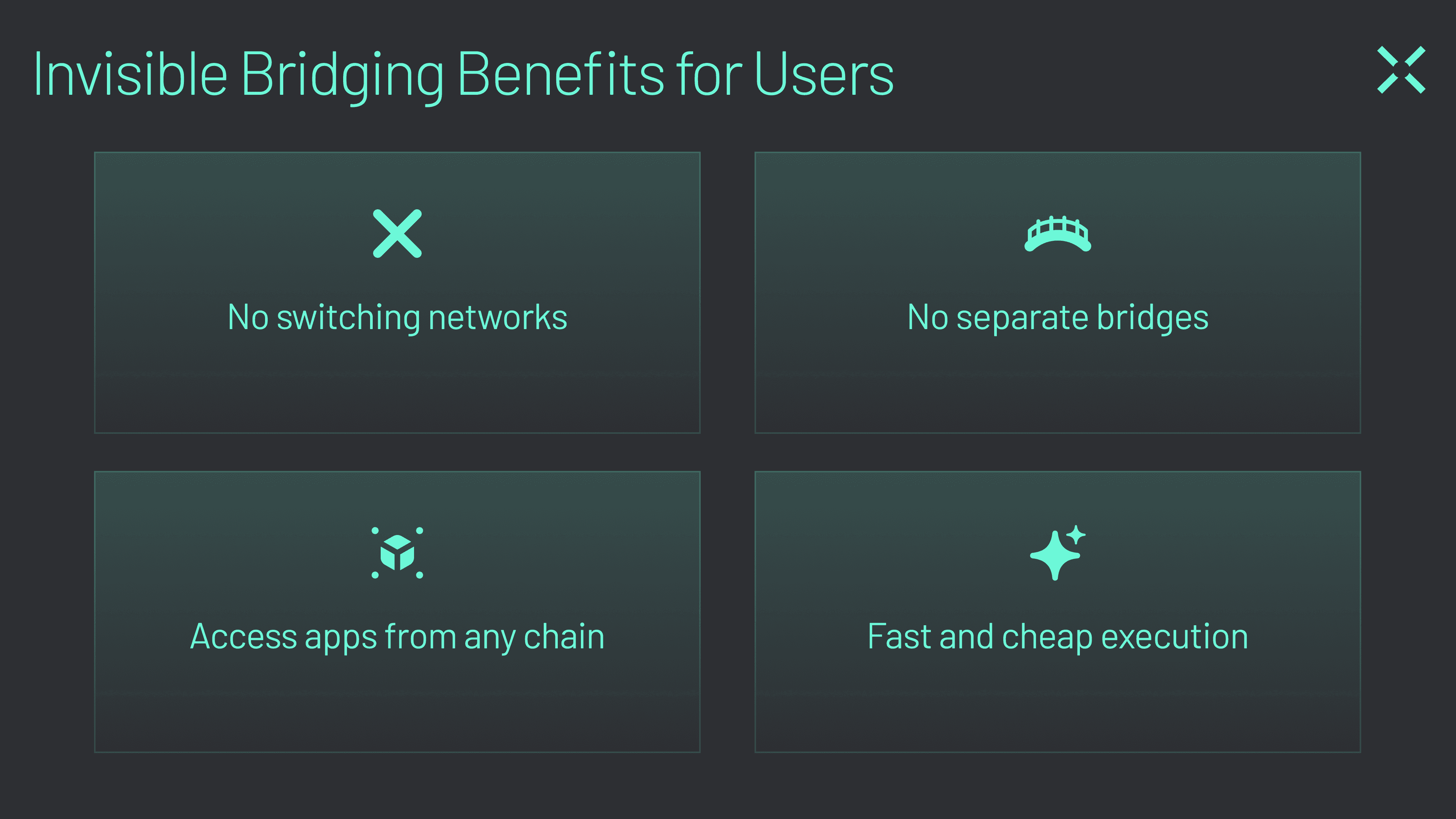 The Invisible Bridge (Graphic 4) When you integrate invisible bridging into your applications, your users get to enjoy multiple benefits.